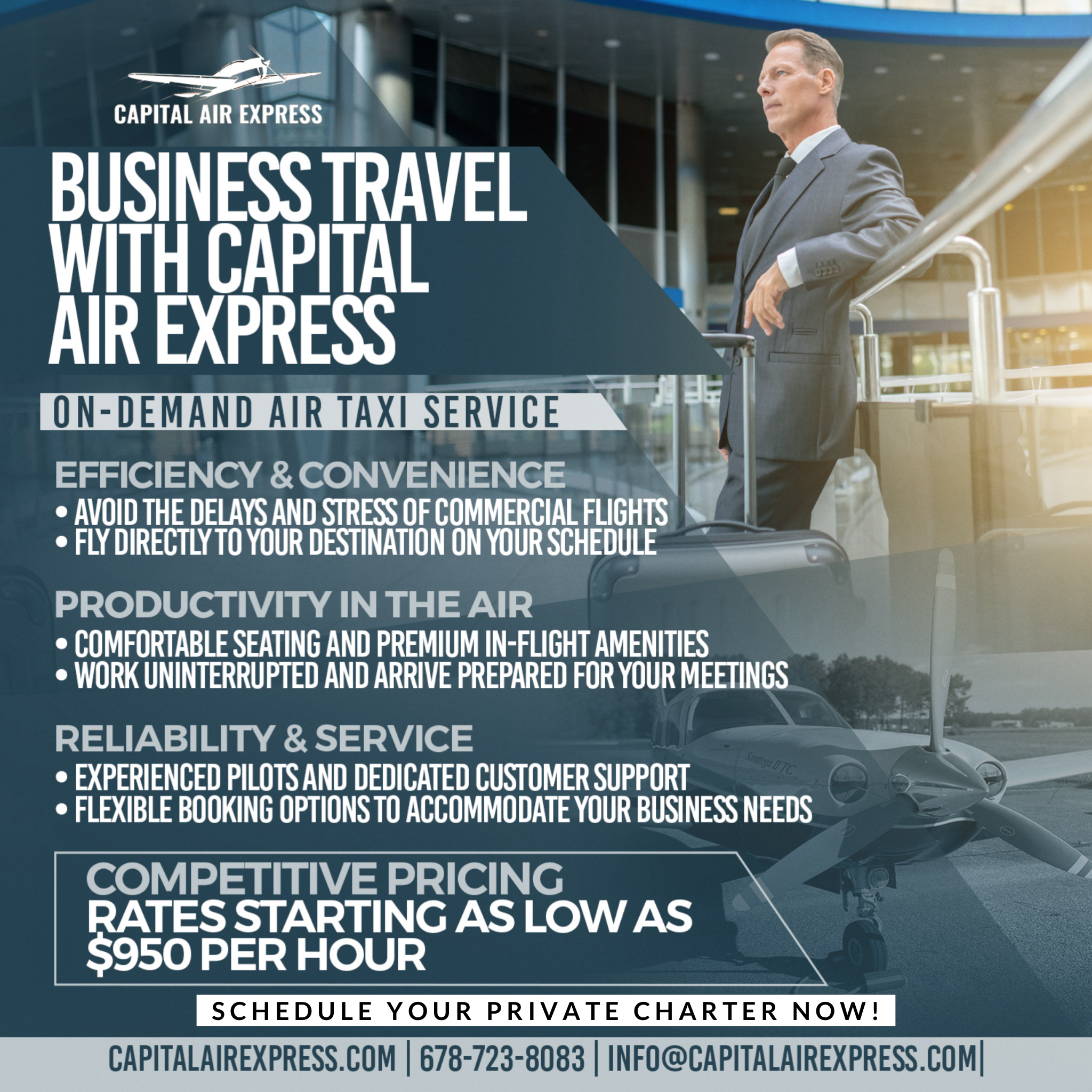 Air Charter Services for Executives